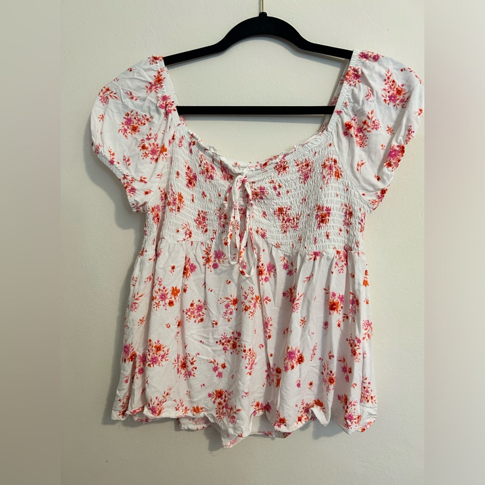Summer floral blouse